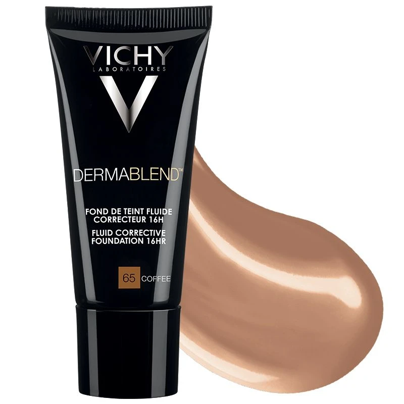 Vichy Dermablend Fondotinta Fluido Correttore 16H Tonalità 65 Coffee 30ml 1 Vichy Dermablend Fondotinta Fluido Correttore 16H Tonalità 65 Coffee 30ml