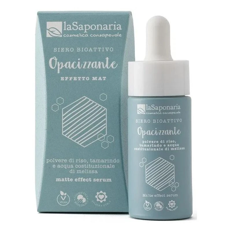 La Saponaria Siero Bioattivo Opacizzante Effetto Mat 15ml 1 La Saponaria Siero Bioattivo Opacizzante Effetto Mat 15ml