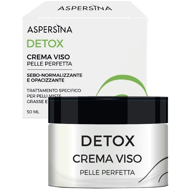 PHARMALIFE RESEARCH SRL Aspersina Detox Crema Viso Pelli Miste/Grasse/Impure 50ml 1 PHARMALIFE RESEARCH SRL Aspersina Detox Crema Viso Pelli Miste/Grasse/Impure 50ml