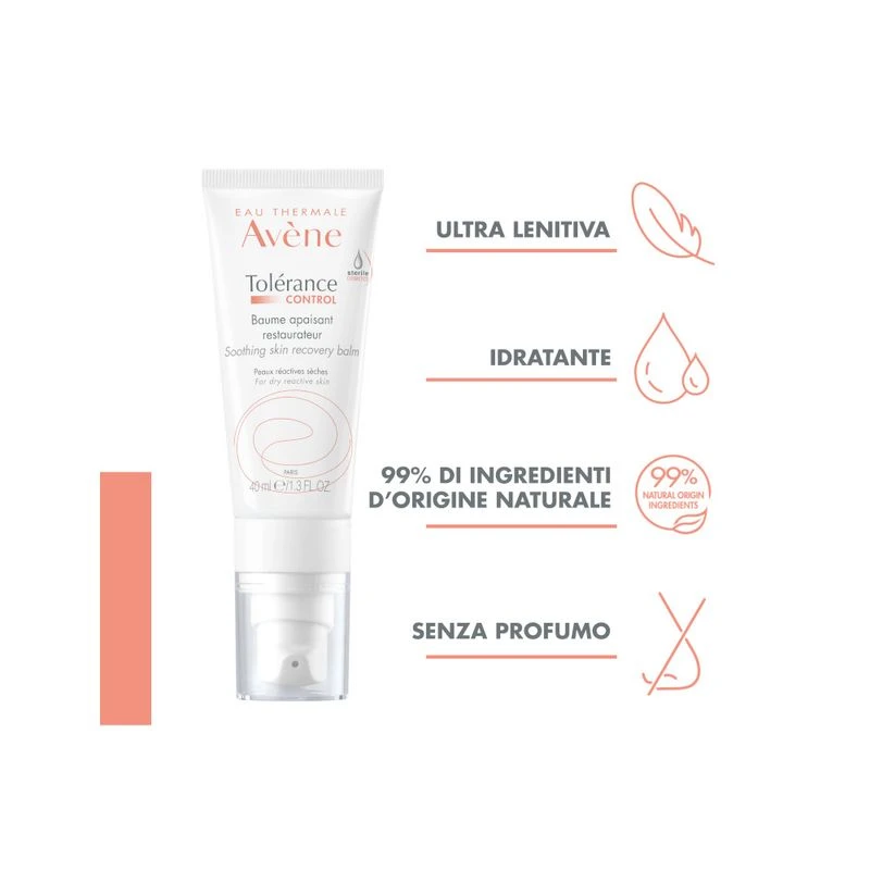 Avène Avene Tolérance Control Balsamo Lenitivo Riequilibrante 40ml 2 Avène Avene Tolérance Control Balsamo Lenitivo Riequilibrante 40ml - immagine 2