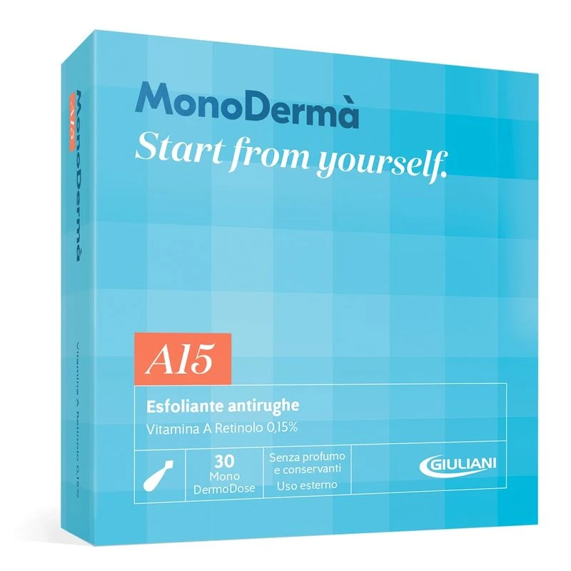 GIULIANI Monodermà A15 Esfoliante Antirughe 28 Monodermodose Uso Esterno 1 GIULIANI Monodermà A15 Esfoliante Antirughe 28 Monodermodose Uso Esterno