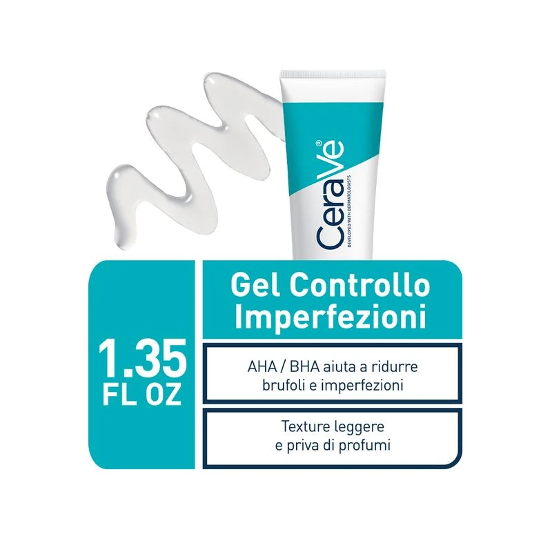 Cerave Gel Controllo Imperfezioni 40ml 2 Cerave Gel Controllo Imperfezioni 40ml - immagine 2