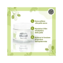 Medipharma Cosmetics Olivenol Crema Viso Per Pelli Secche E Sensibili 50ml -Galenia shop weleda 24h deodorante roll on all olivello spinoso bio 50ml 3 1676392601